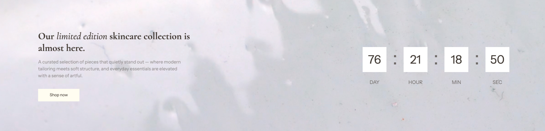 Banner countdown