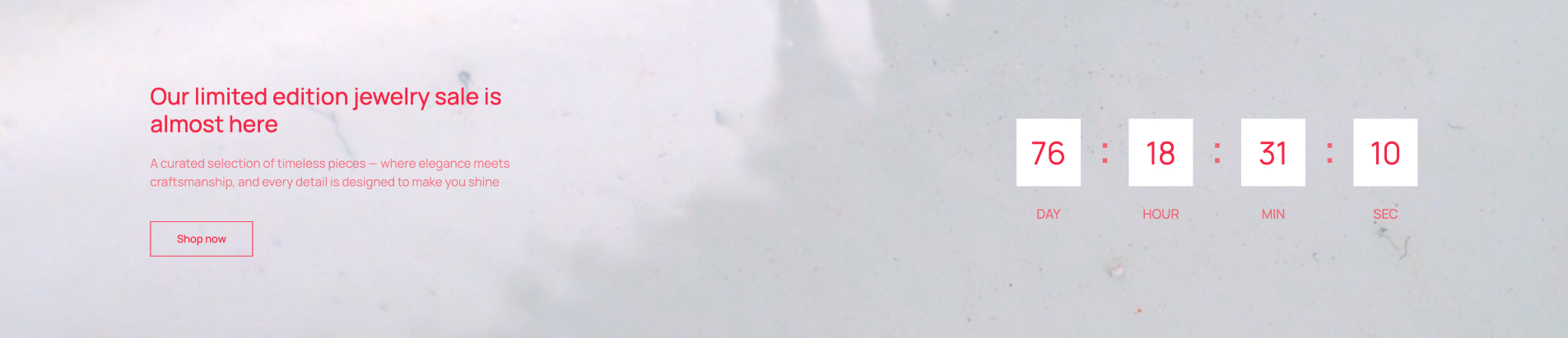 Banner countdown