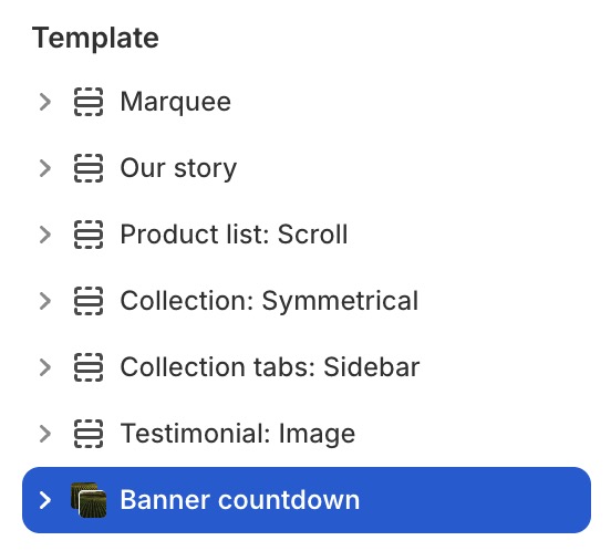 Banner countdown