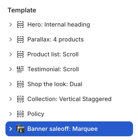 Banner saleoff: Marquee