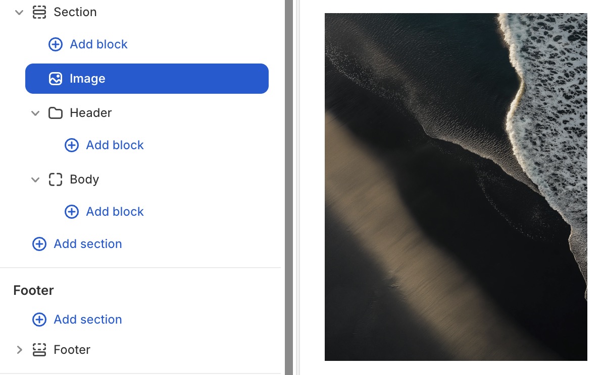 Block image