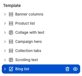 Blog list