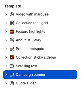 Campaign banner