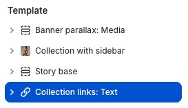 Collection links: Text