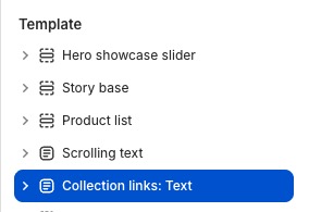 Collection links: Text