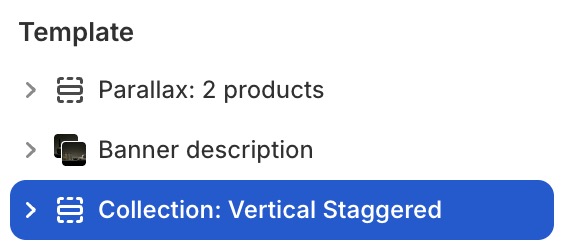 Collection: Vertical staggered