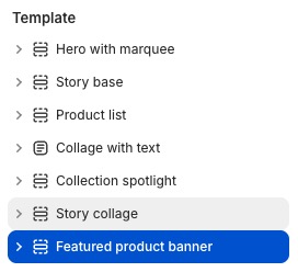 Featured product banner