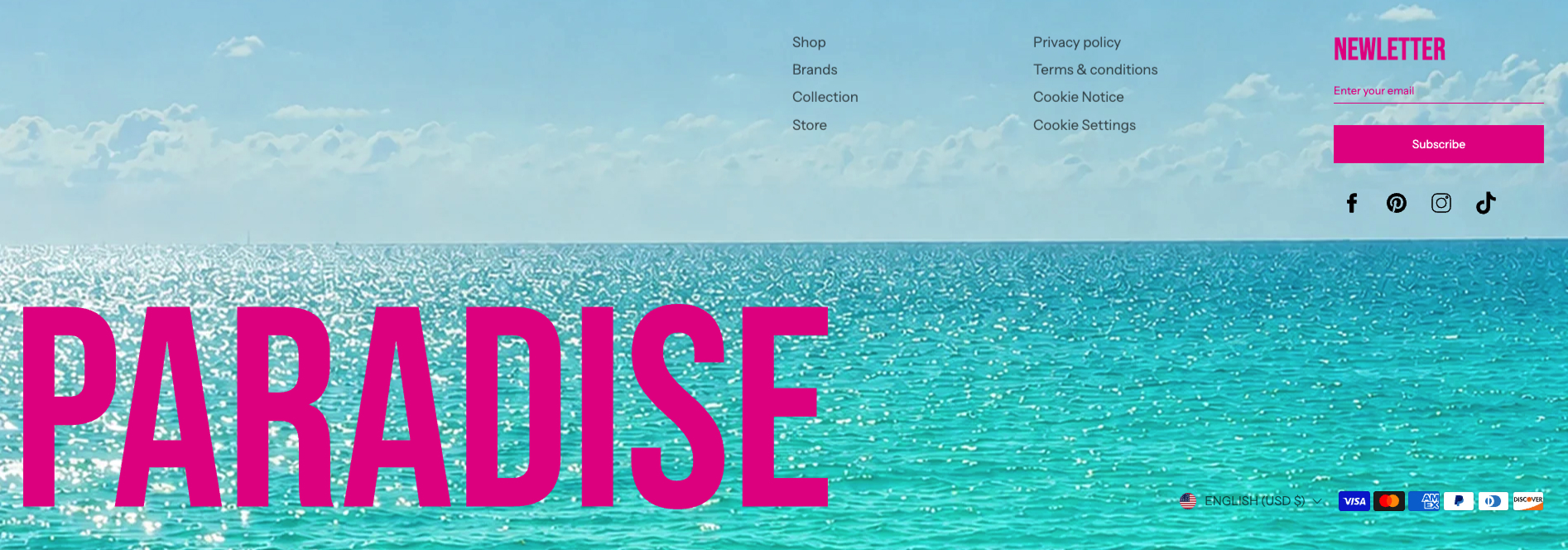 Footer: Image background