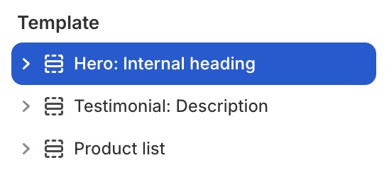 Hero: Internal heading