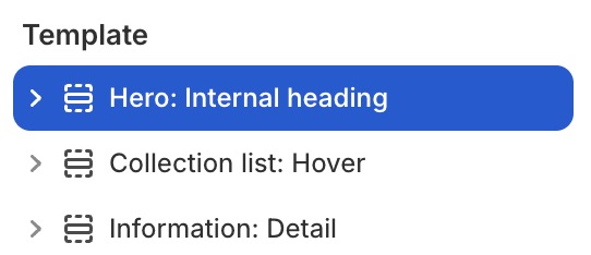 Hero: Internal heading