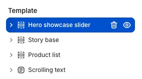 Hero showcase slider