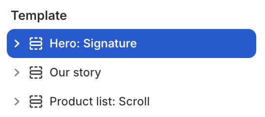 Hero: Signature