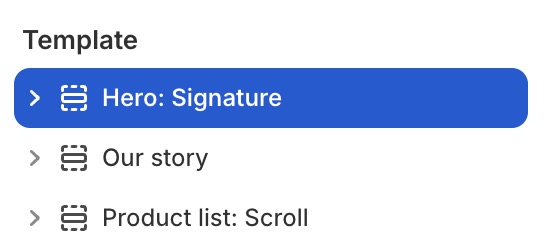 Hero: Signature