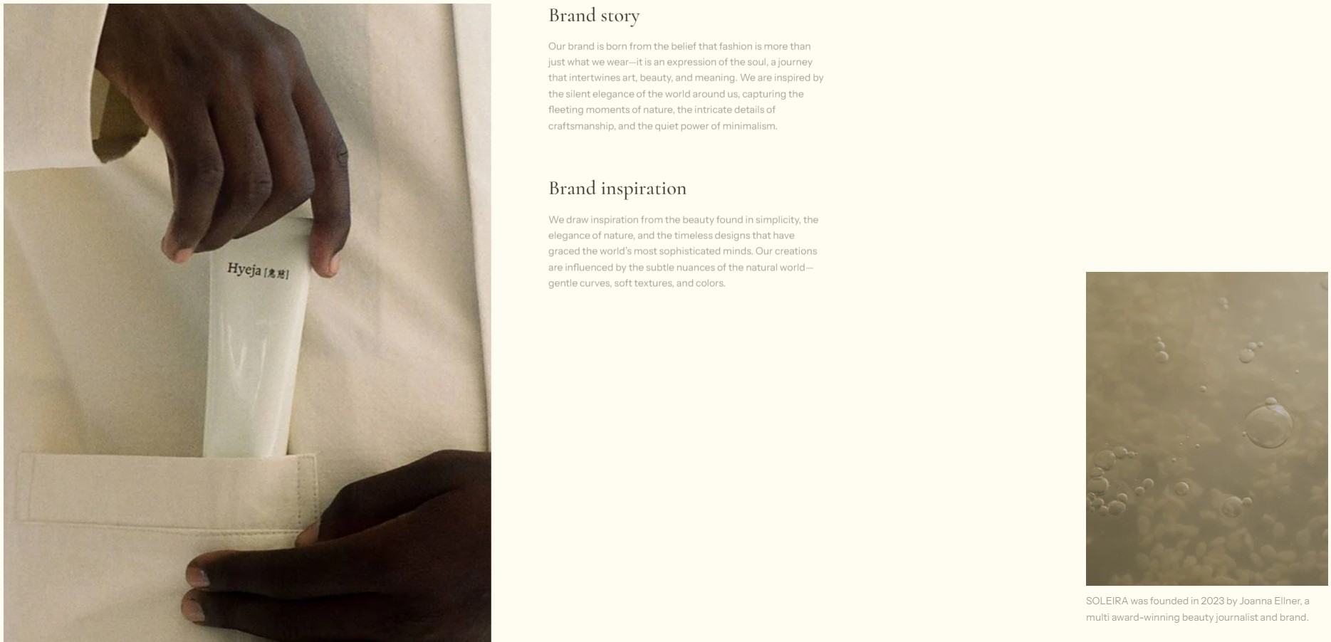 Image text brand essence