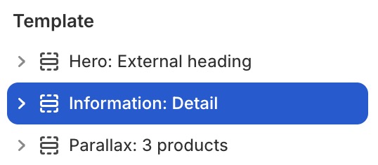 Information: detail