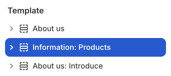 Information: products