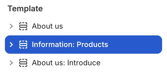 Information: products