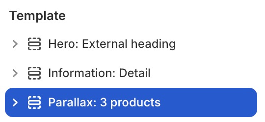 Parallax: 3 products