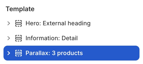 Parallax: 3 products