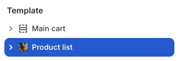 Product list