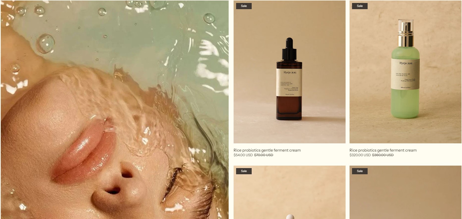 Product list fluid grid