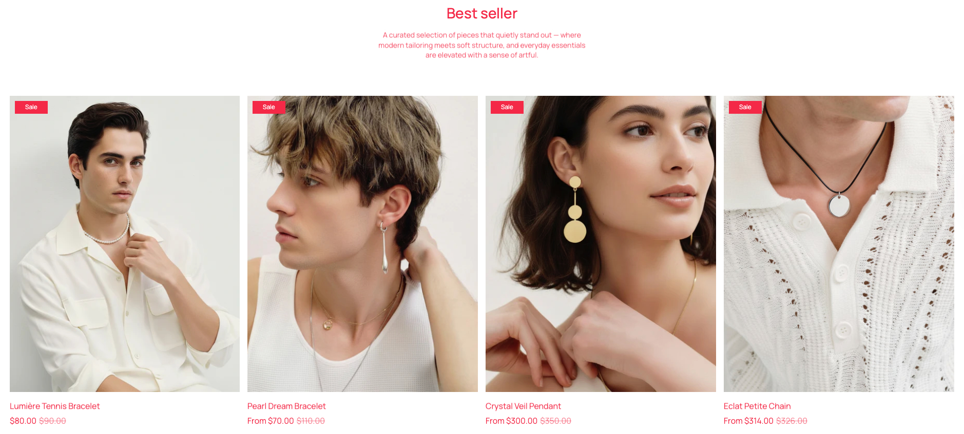 Product with sidebar
