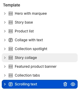 Scrolling text