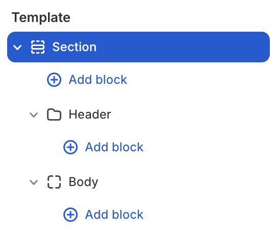 Basic sections