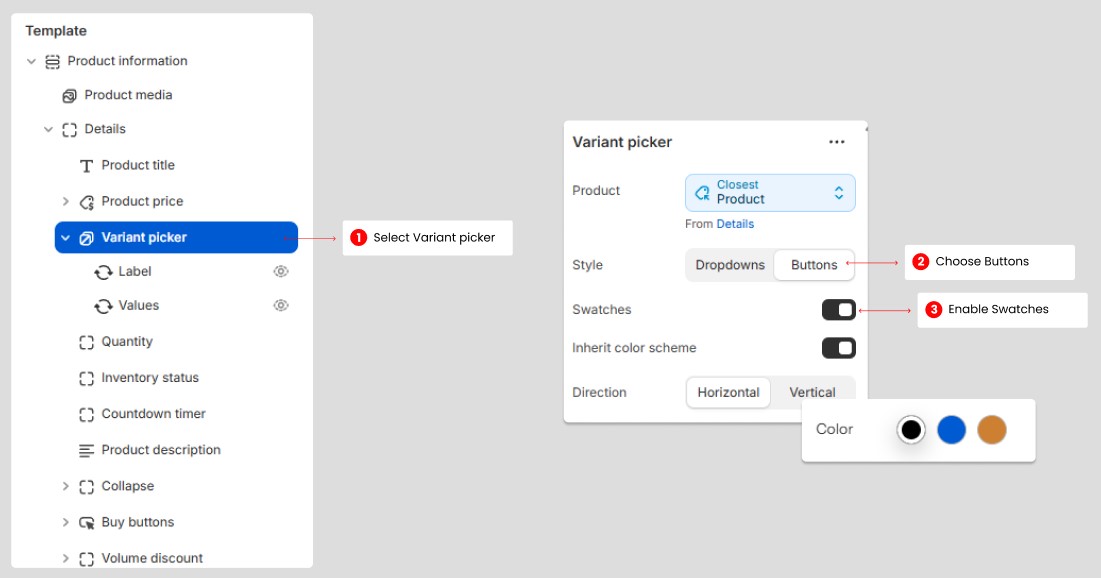 Runway variant color
