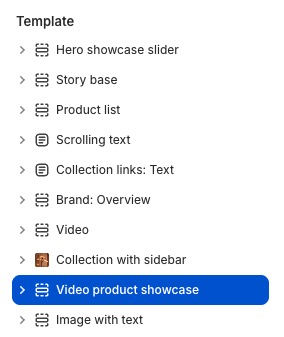 Video product showcase