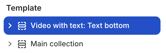 Video with text: Text bottom